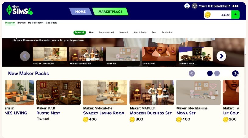 Nouveauté pour Les Sims 4 : l'ajout du Maker Program et du Market Place.