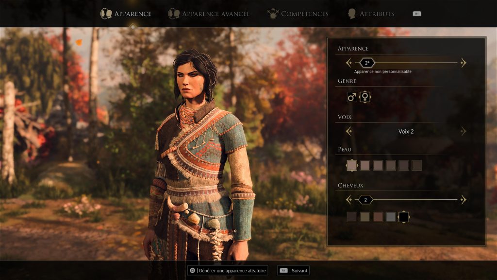 GreedFall 2: The Dying World - personnalisation