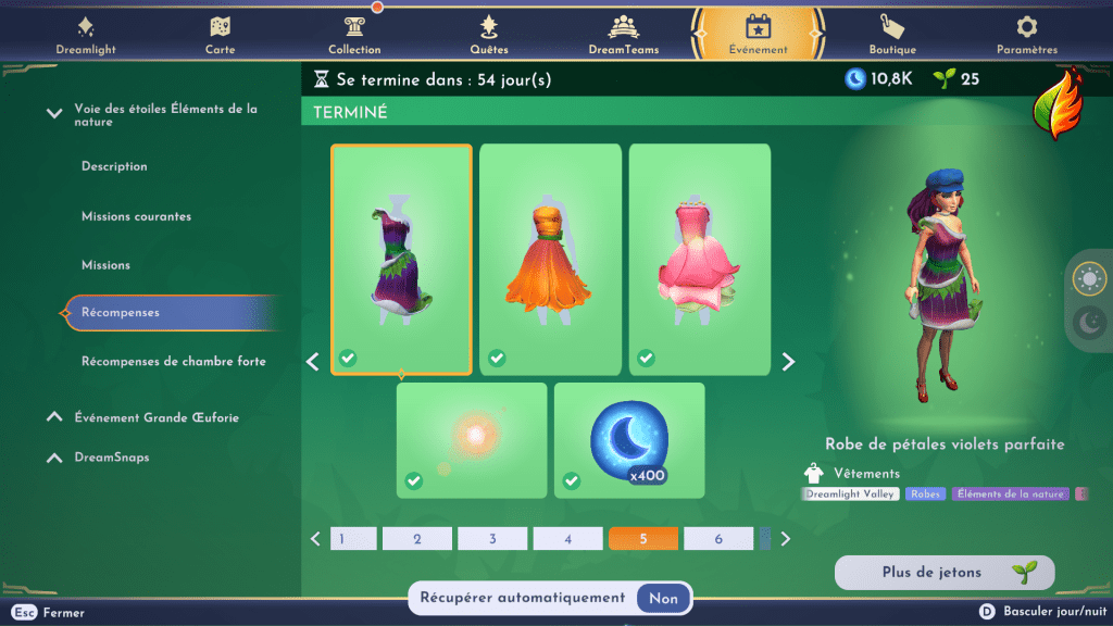 Guide des missions pour l'événement "Éléments de la nature" - Disney Dreamlight Valley